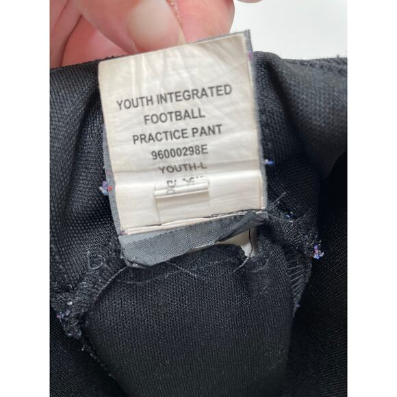 Schutt Youth Integrated Football Practice Pants Padded Hips Knee Caps Black L - Picture 6 of 10